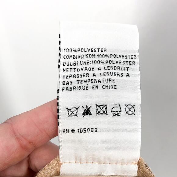 XSCAPE Floral Lace Sheath Dress Size 6 Rose Gold Short Sleeve Boat Neck NWOT - Picture 11 of 11